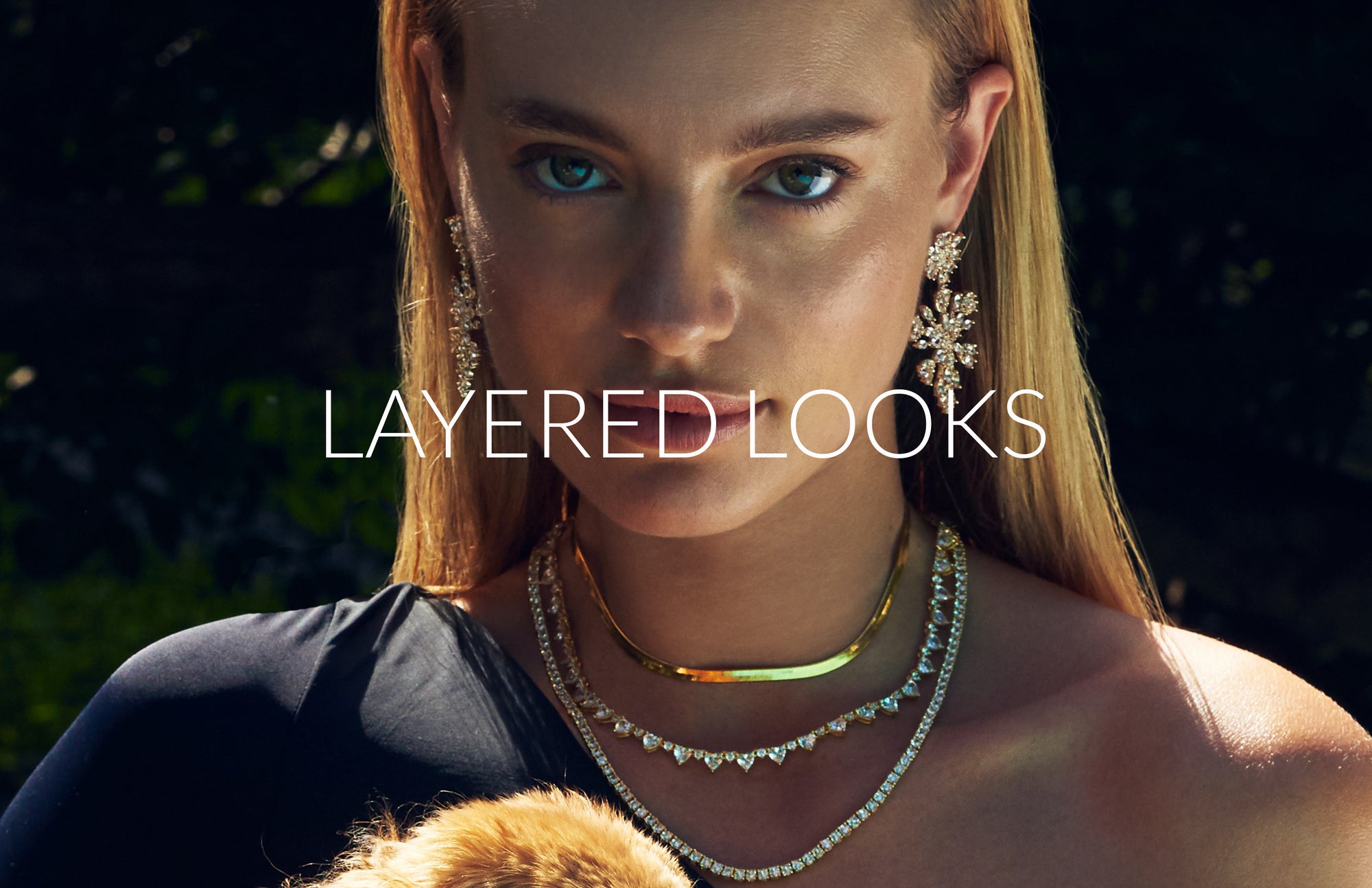 Shop easy layering necklaces from FALLON Jewelry.  Shop crystal tennis necklaces and herringbone chains.