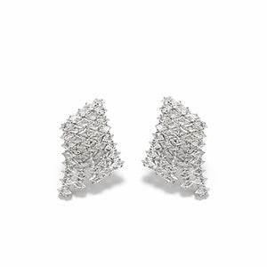 AFTER PARTY BOXED MARQUIS EARRING - RHODIUM