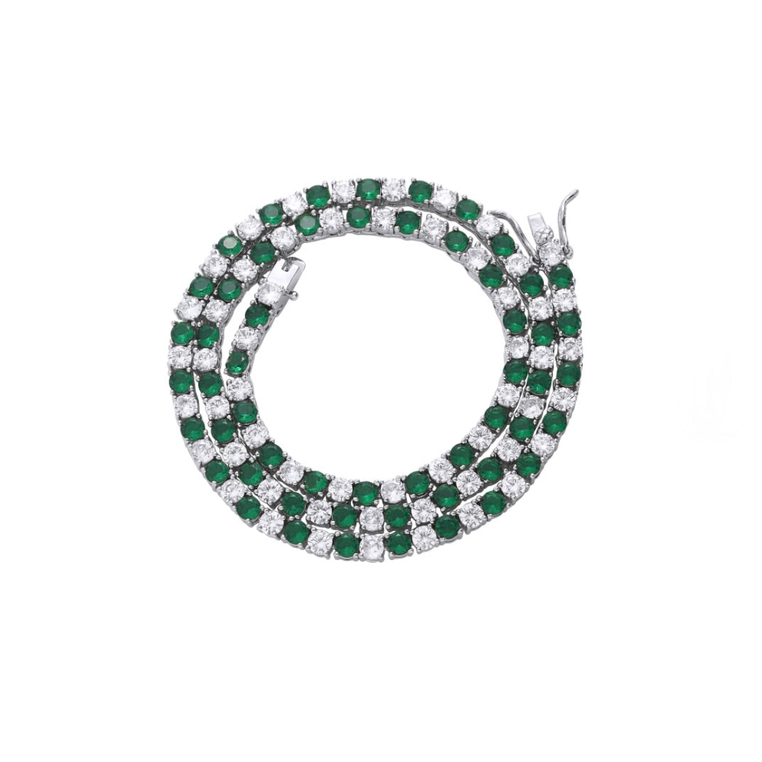FALLON Jewelry - grace tennis chain cerulean blue copy