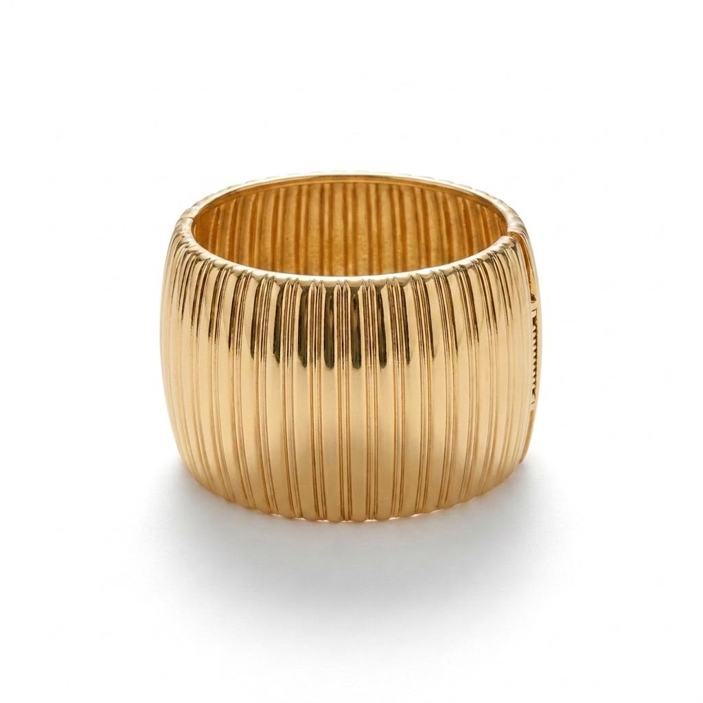 CALLA RIBBED CUFF - GOLD