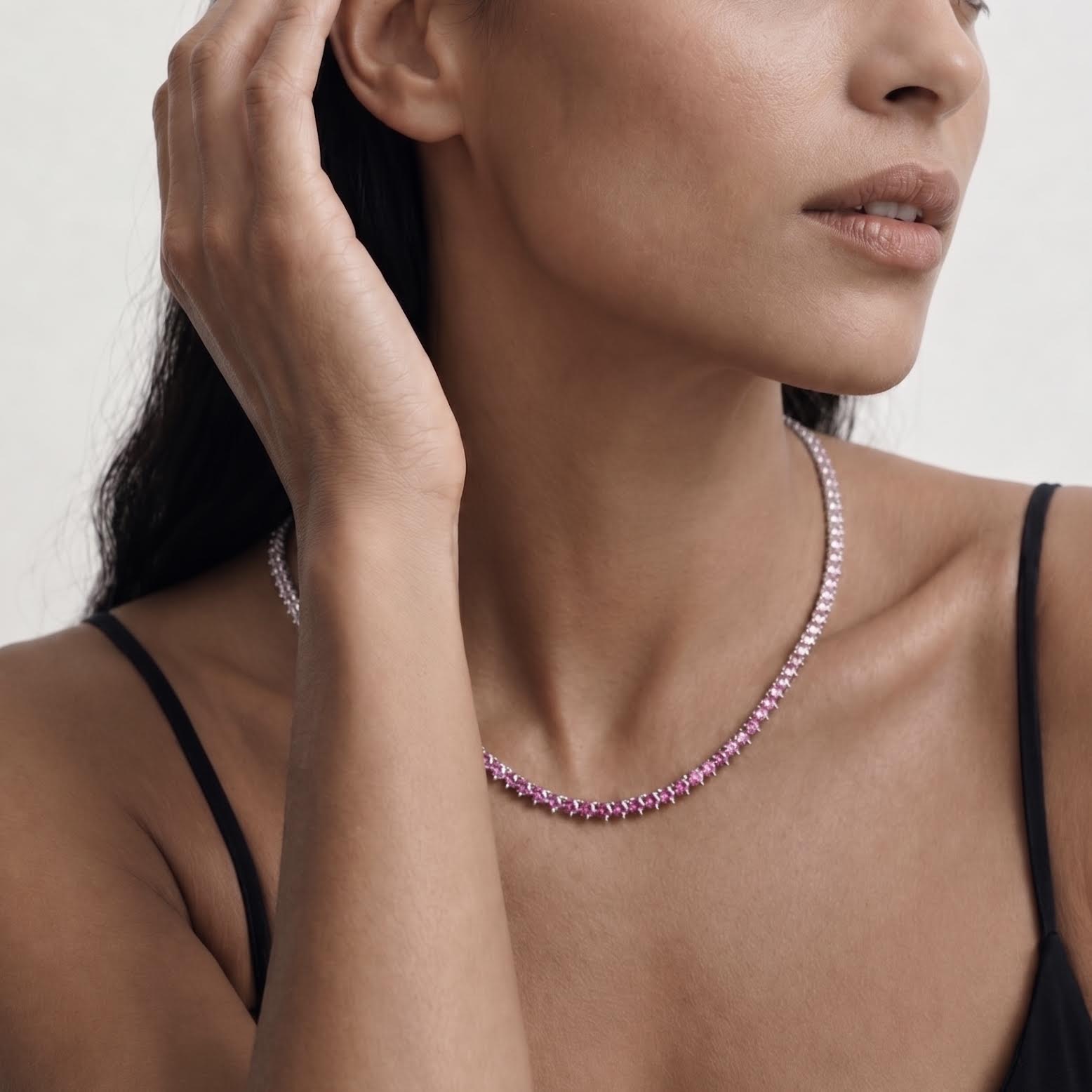 GRACE TENNIS CHAIN - PETAL OMBRÉ