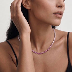 GRACE TENNIS CHAIN - PETAL OMBRÉ