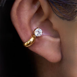 CARA SOLITAIRE.EAR CUFF - SILVER