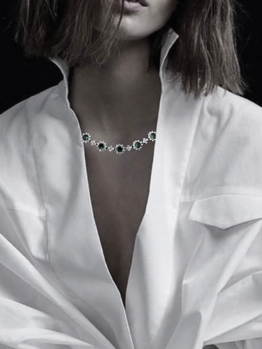 MARGUERITTE ESTATE COLLAR - WHITE SAPPHIRE