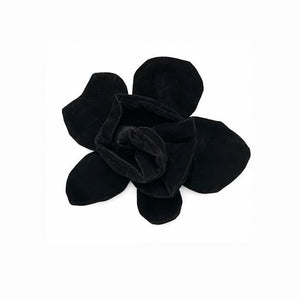 MAKÓ PAPER DOLL CUT OUT VELVET BROOCH - JET
