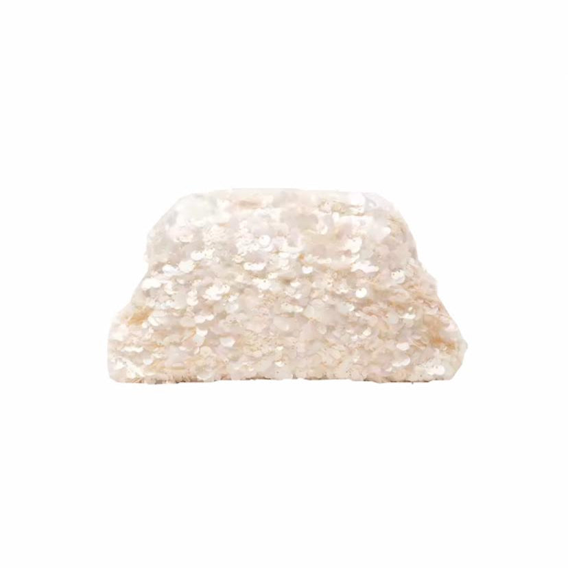 THE DOLLY CLUTCH - PORCELAIN