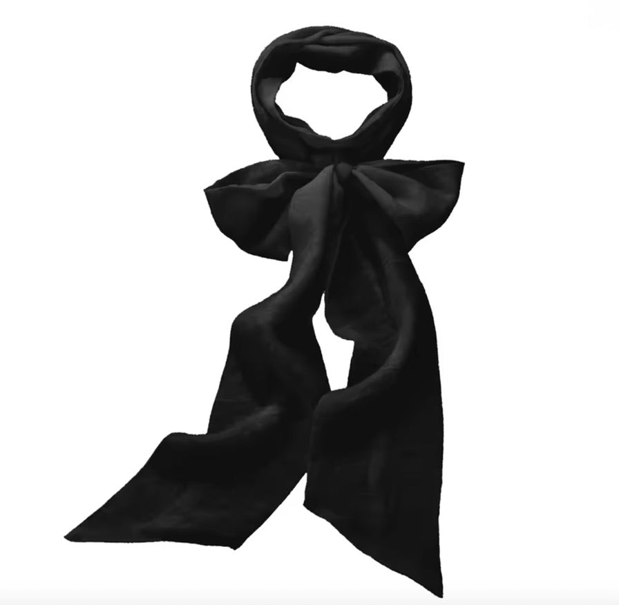 MEGA BOW SASH FOR NECK OR WAIST - BLACK