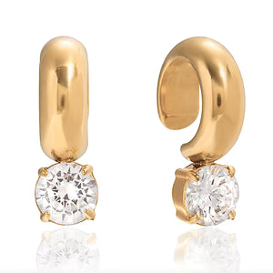CARA SOLITAIRE.EAR CUFF - SILVER