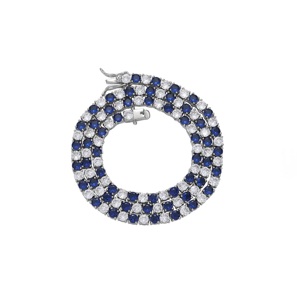 FALLON Jewelry - grace tennis chain dotted emerald copy
