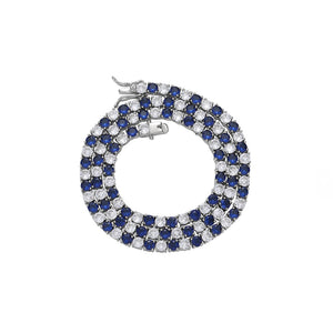 GRACE TENNIS CHAIN - DOTTED SAPPHIRE