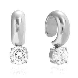 CARA SOLITAIRE.EAR CUFF - SILVER