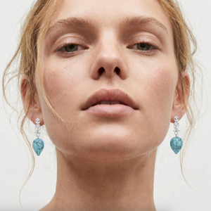 GUNMDROP PENDULUM EARRING - TURQUOISE