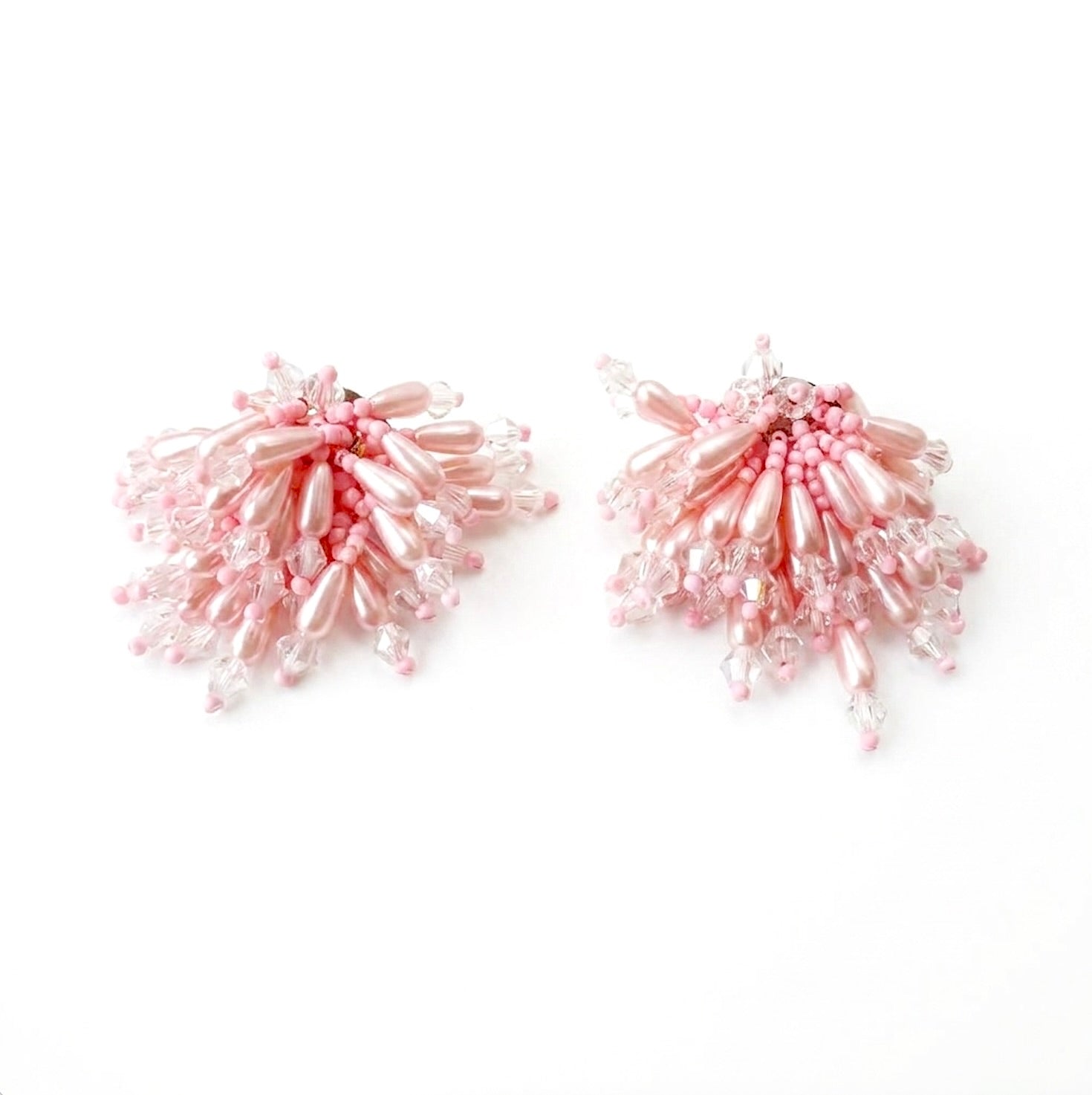 BURST HAND BEADED EARRING - PETAL