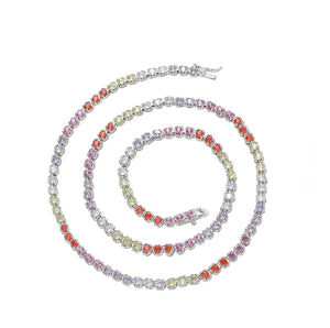 FALLON Jewelry - grace tennis chain petal ombre copy
