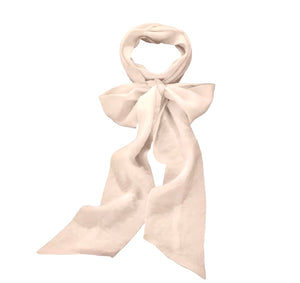 MEGA BOW SASH FOR NECK OR WAIST - CREME