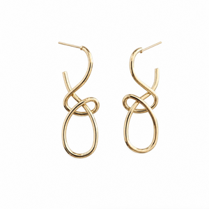SCULPTURAL TWIST EARRINGS - GOLD