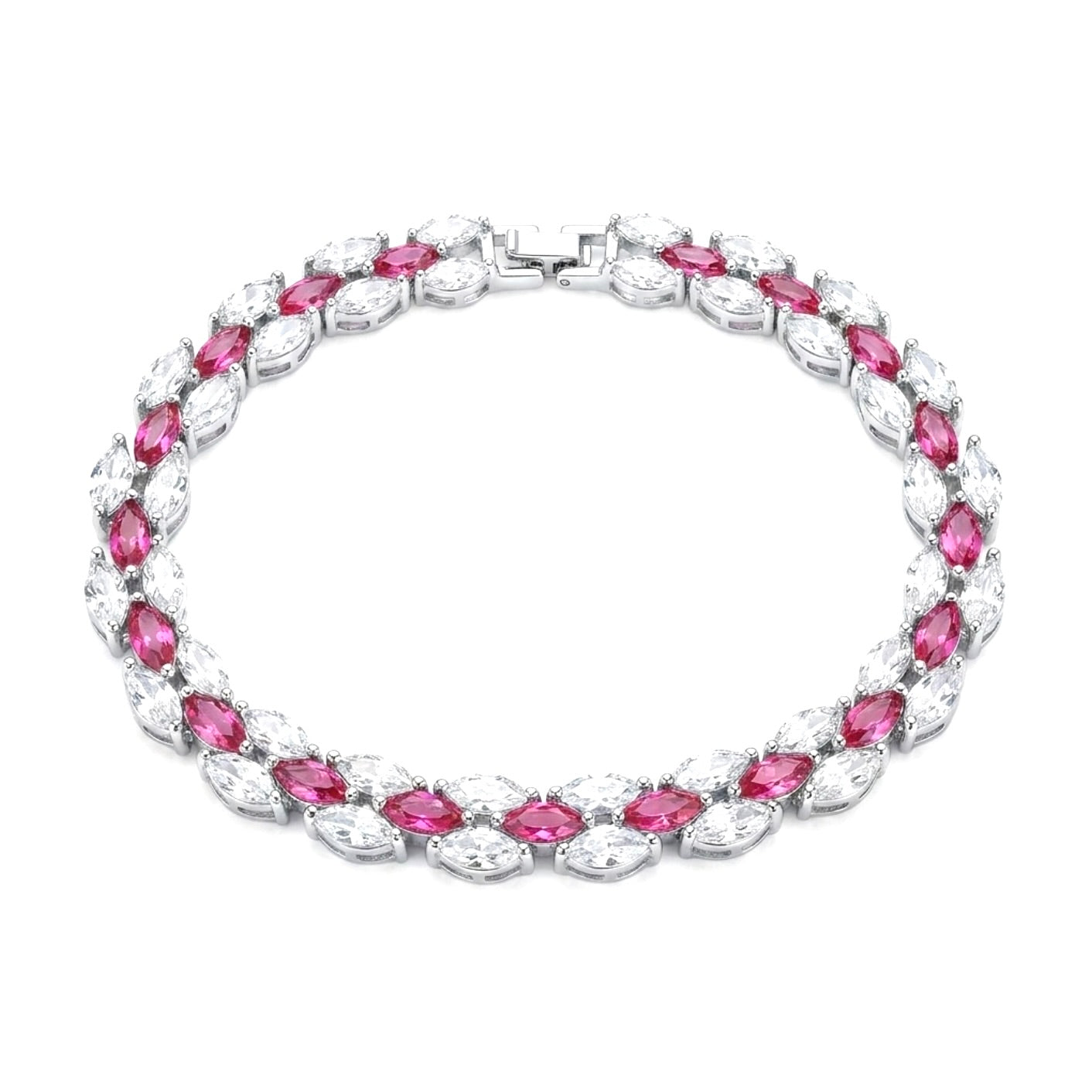 STACKED MARQUIS BRACELET - RUBY/ $100 USE CODE SALE50