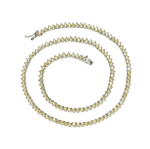 FALLON Jewelry - grace tennis chain butter yellow