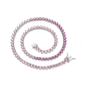 GRACE TENNIS CHAIN - PETAL OMBRÉ