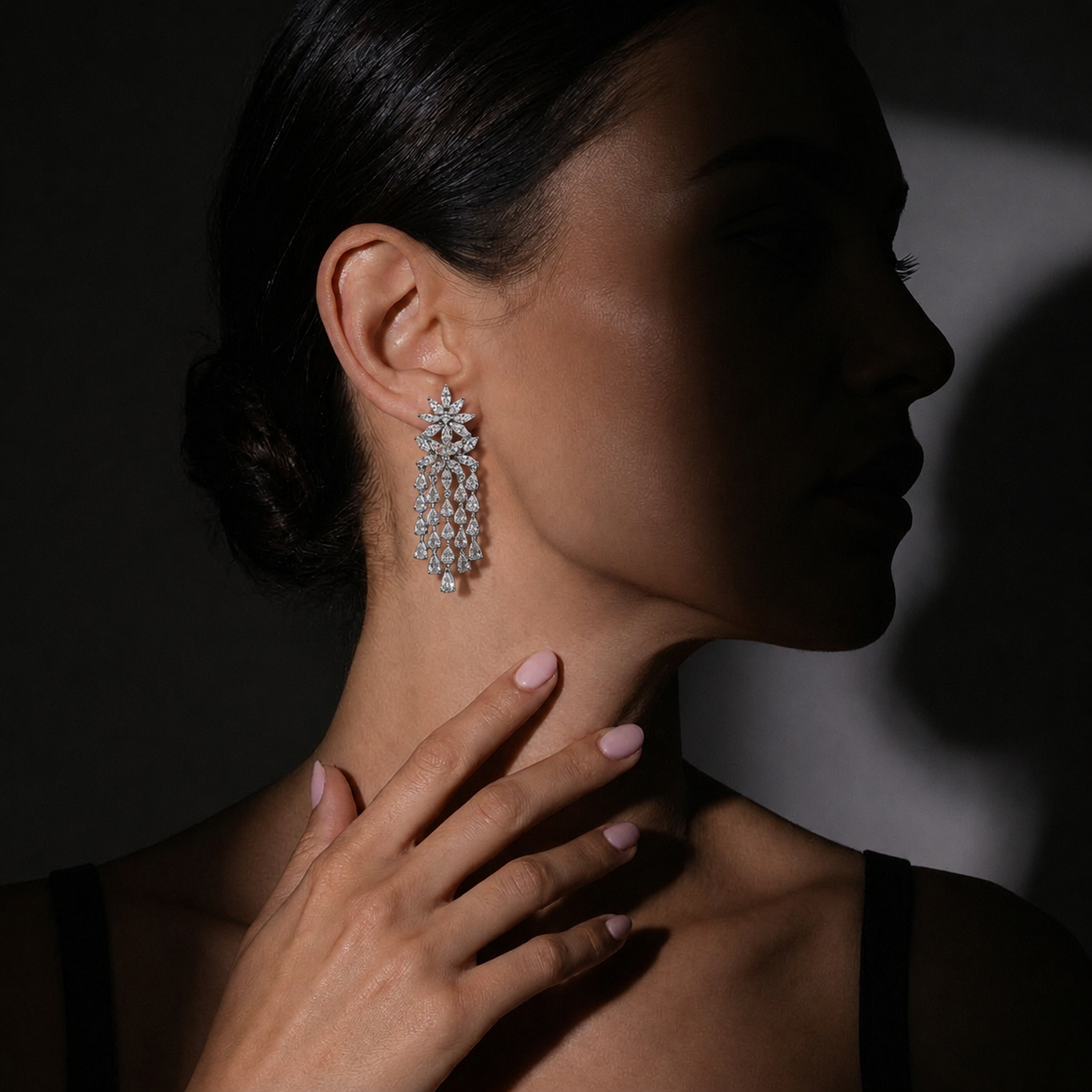 CARLOTTA WATERFALL ESTATE EARRINGS - PRE ORDER