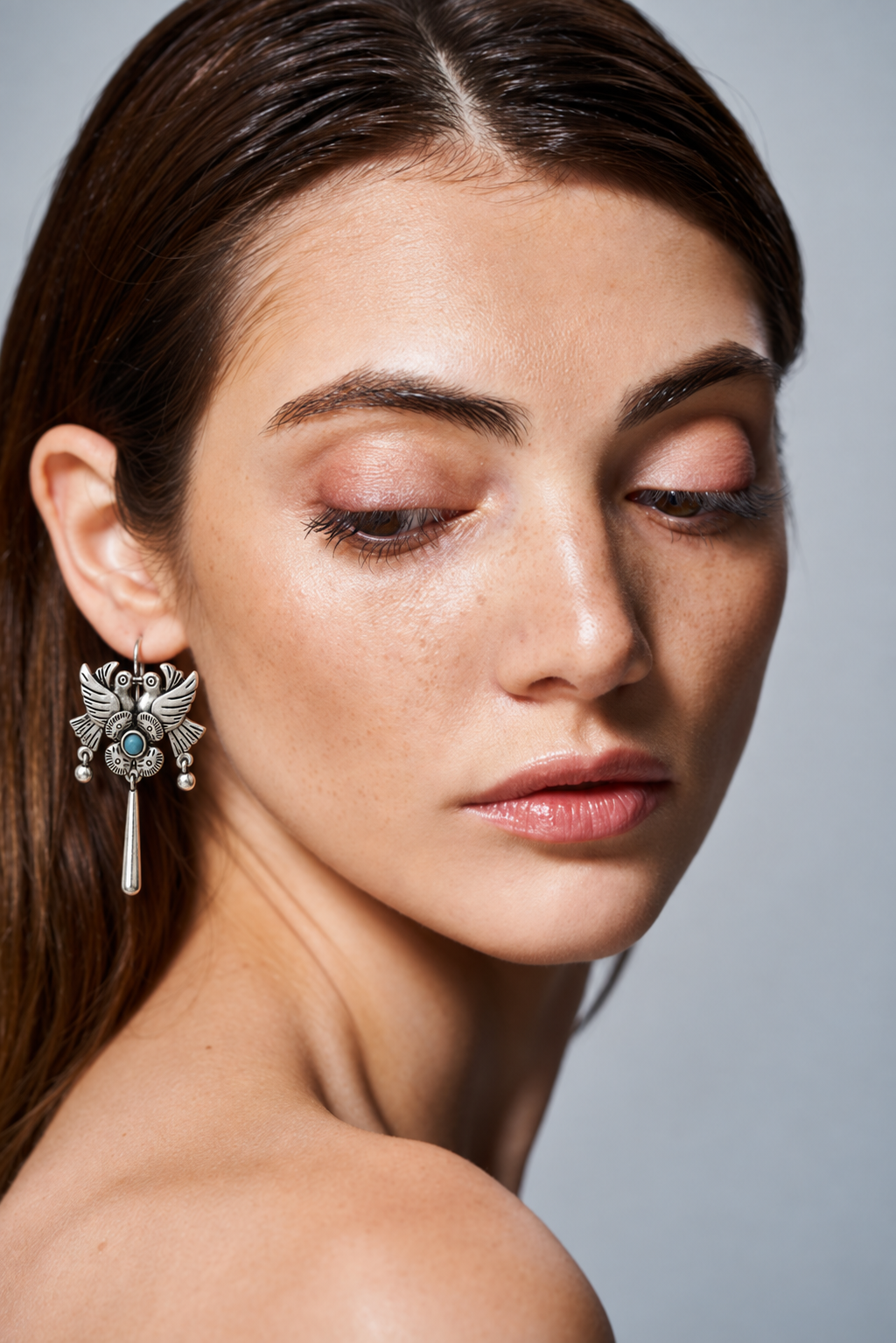 KISSING DOVES EARRING