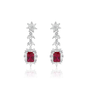 MONARCH DROP EARRING - RUBY