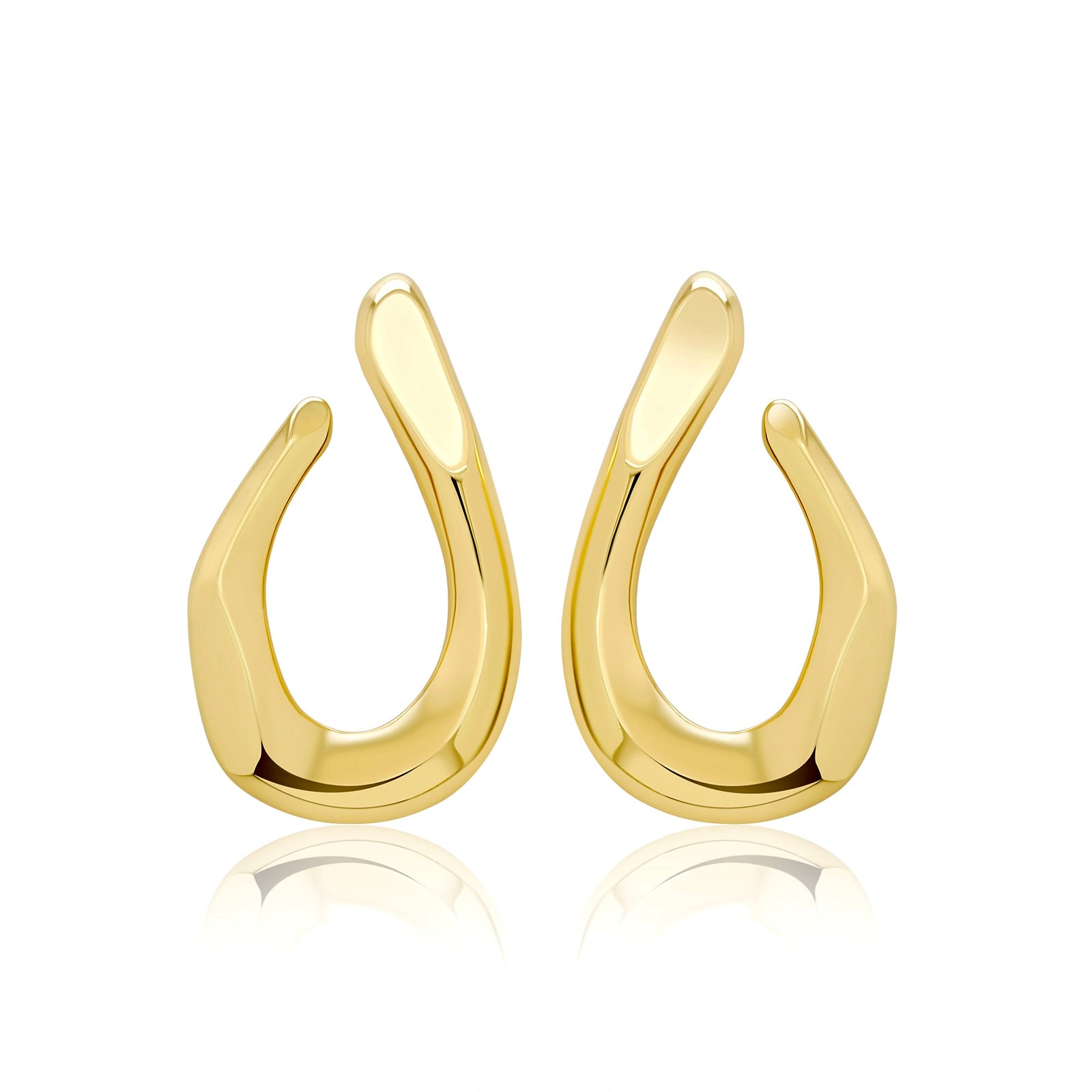 BROKEN LINK EARRING - GOLD