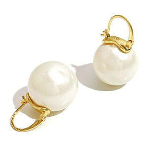 PEARL BAUBLE DROPS  - GOLD