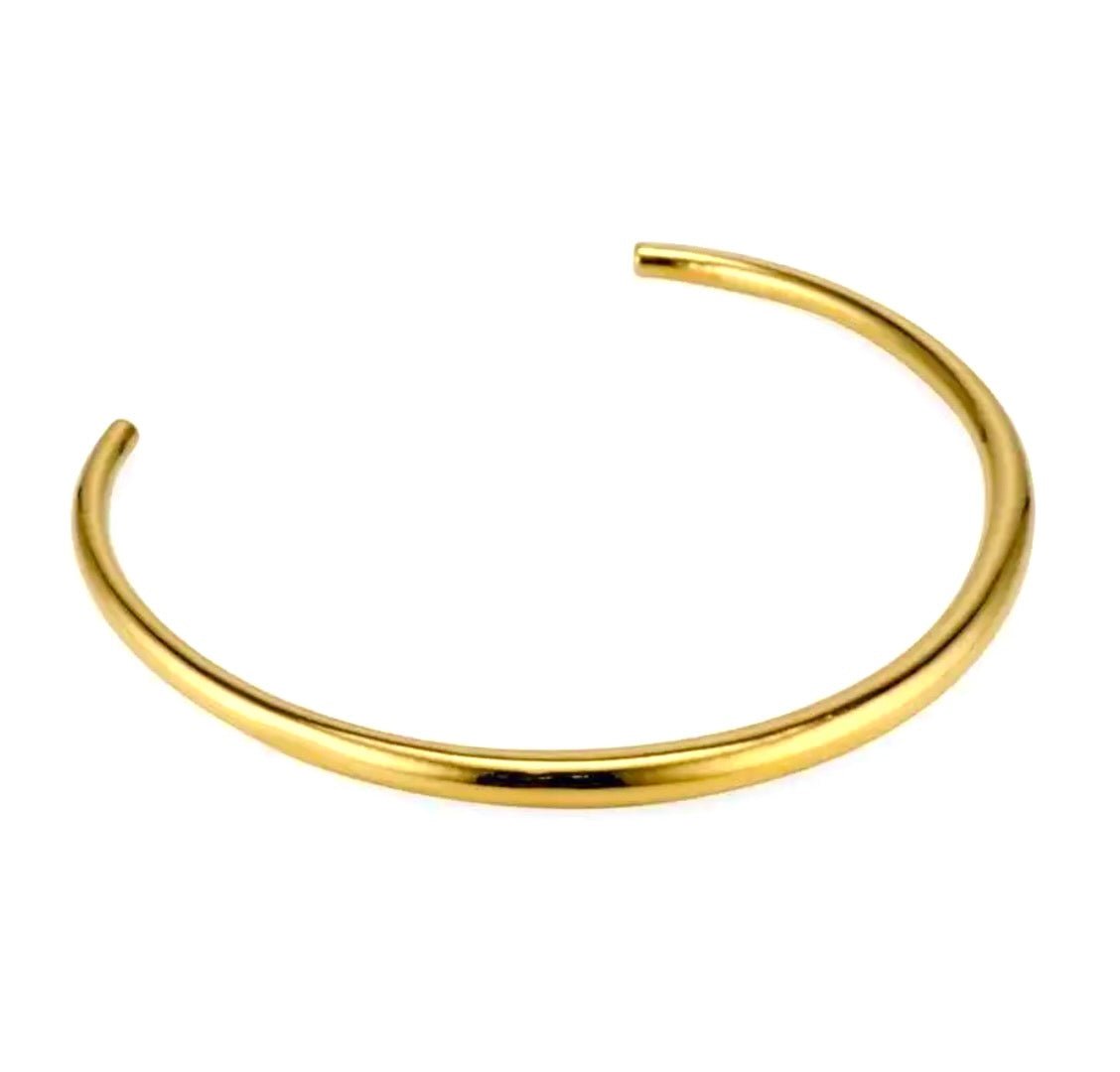 FABIOLA TUBE RIGID TORQUE COLLAR GOLD