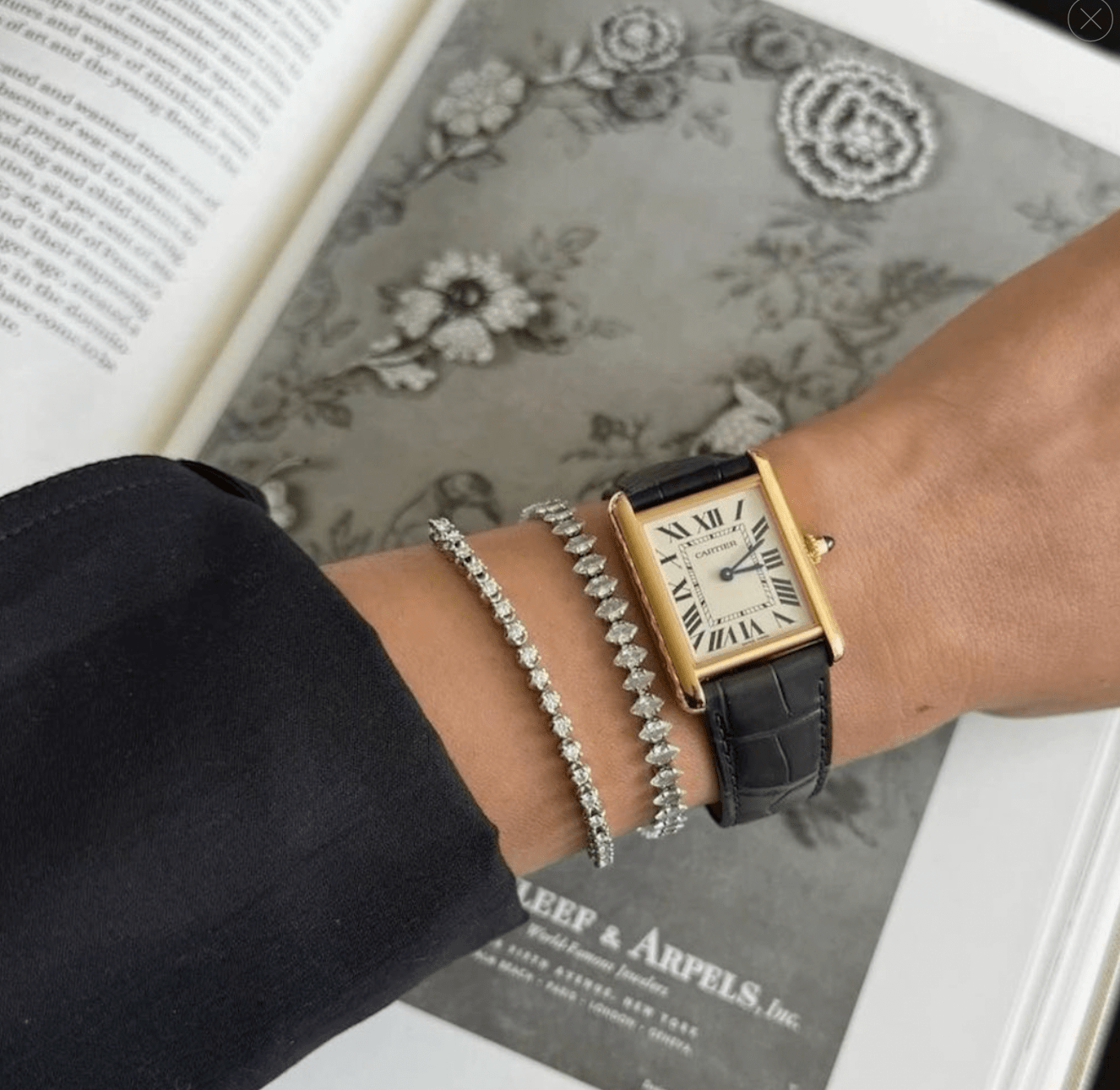 GRACE TENNIS BRACELET  - RHODIUM