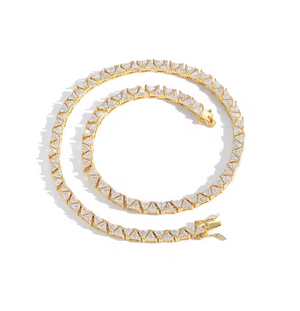 CAIRO TENNIS NECKLACE - GOLD