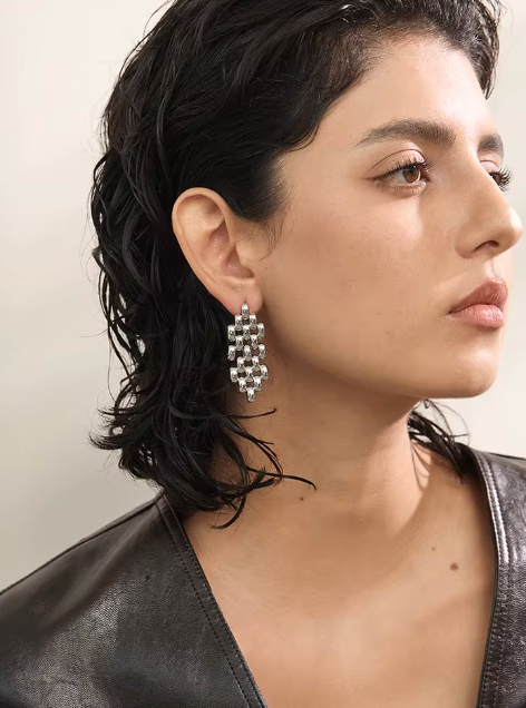 TIRE TRACK EARRING GOLD