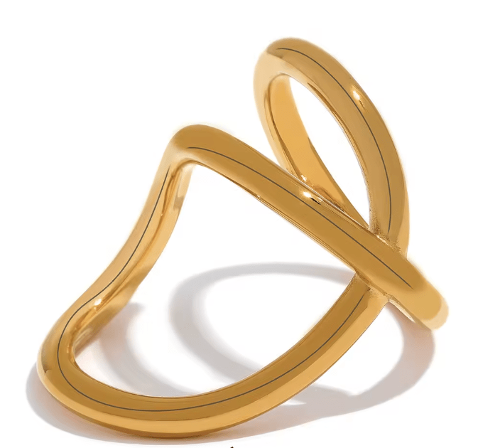 SCULPTURAL WRAP RING - GOLD