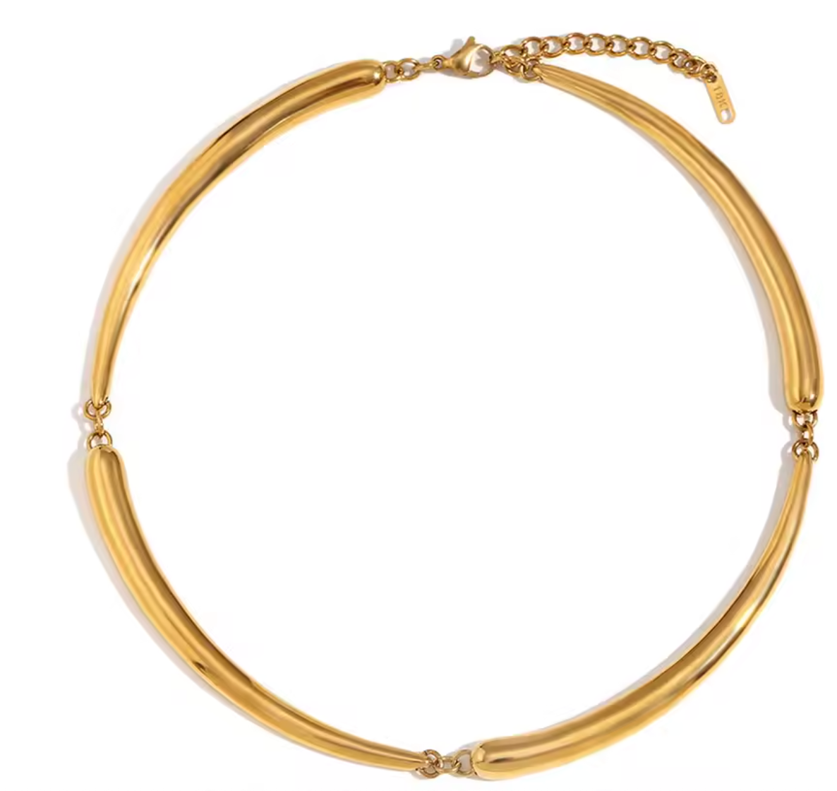 SHAPED SPEAR COLLAR  - GOLD OR SILVER