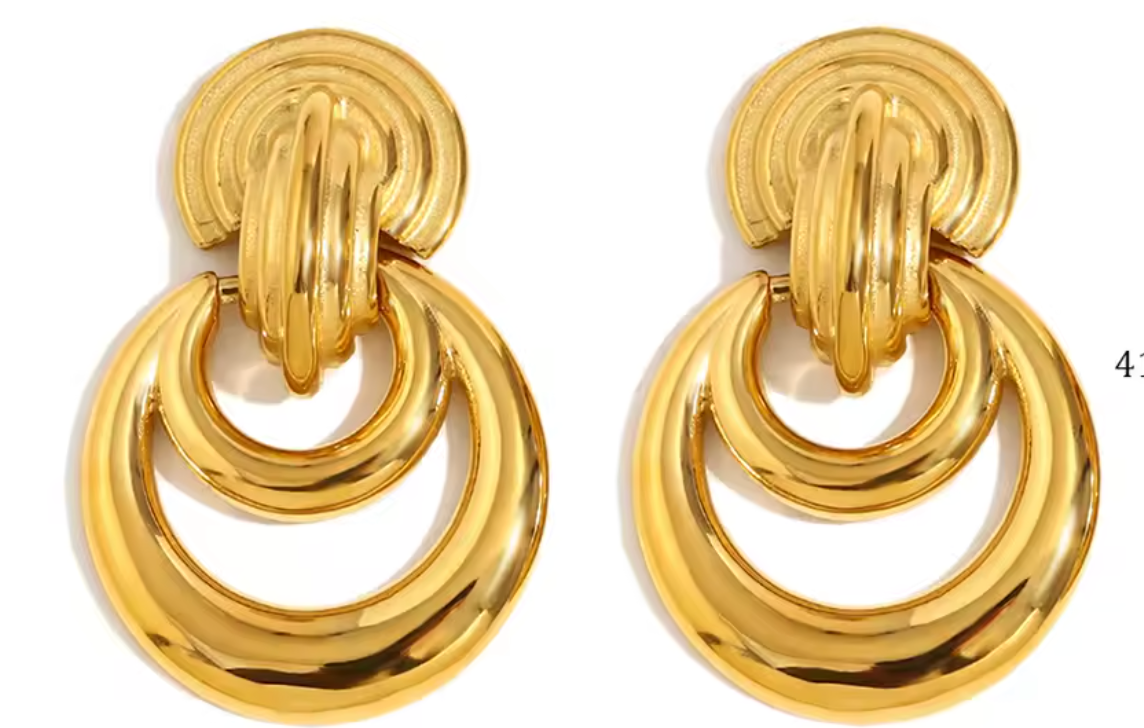 GIANNI DOORKNOCKER EARRINGS GOLD