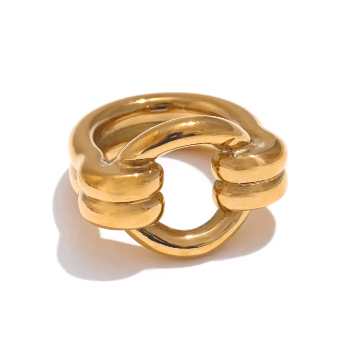 KNOT O RING - GOLD