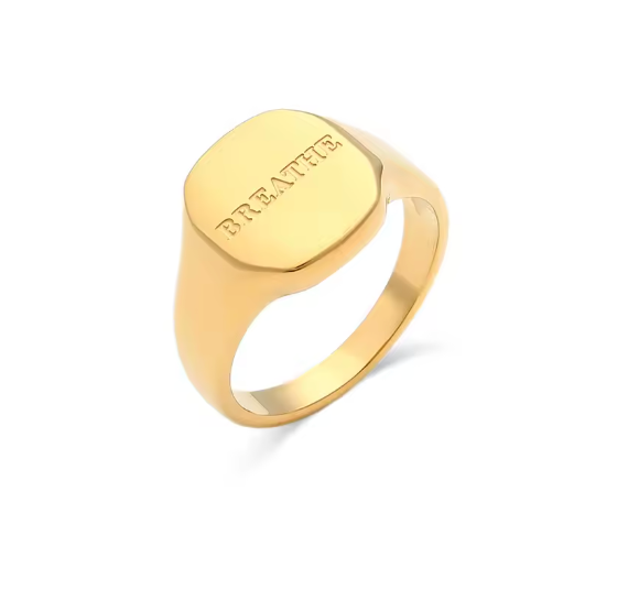 SIGNET RING - BREATHE