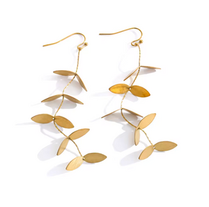KINETIC LEAVES EARRING GOLD
