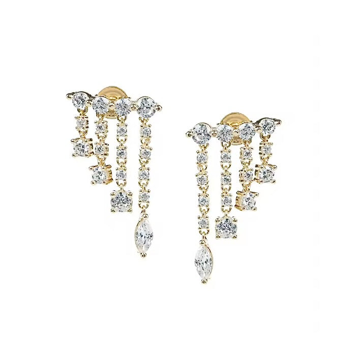 GENESIS ASCENDING CLIMBER EARRING - GOLD