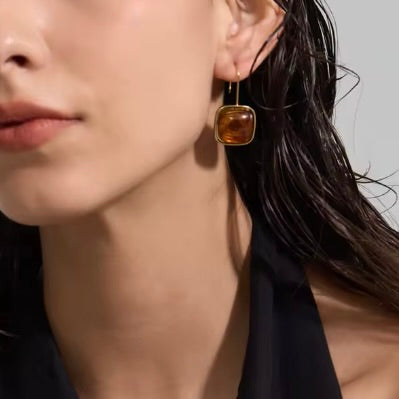 PALM BEACH RESIN DROP EARRING - CLOUD