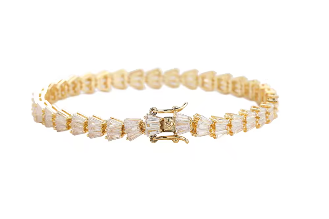 MAXIMA DECO BAGUETTE BRACELET - GOLD