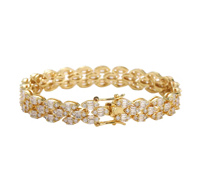 LAUREL STACKED MARQUIS BRACELET - GOLD
