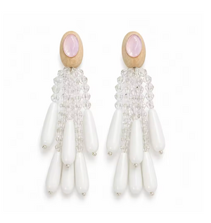 CLOUD DANGLE HAND BEADED EARRING