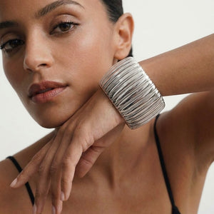 CALLA RIBBED CUFF - GOLD
