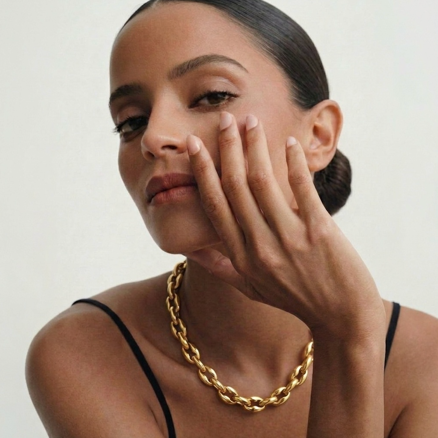 TOSCANO CHAIN LINK NECKLACE - GOLD