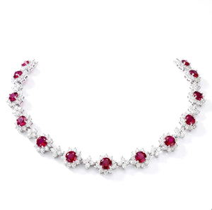 MARGUERITTE ESTATE COLLAR - RUBY