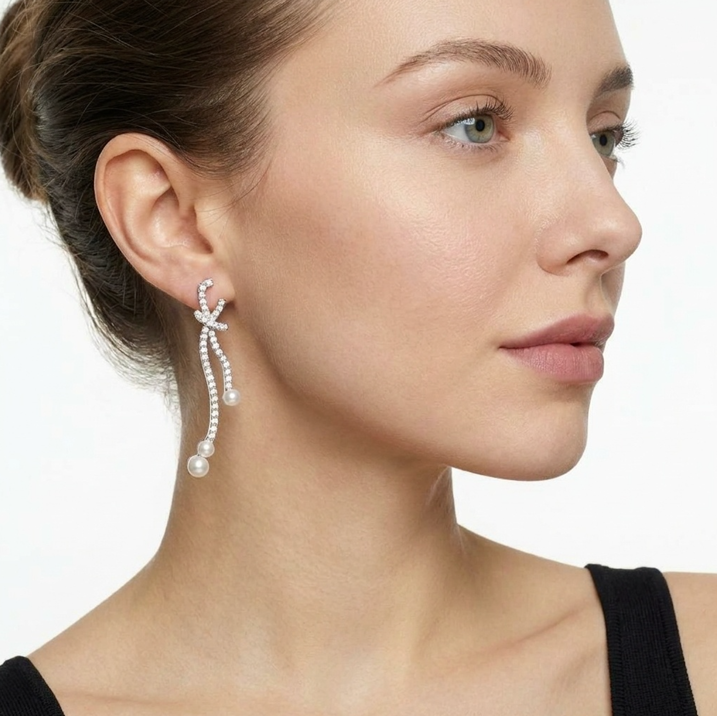 DOTTED PEARL ESTATE DOORKNOCKER EARRINGS