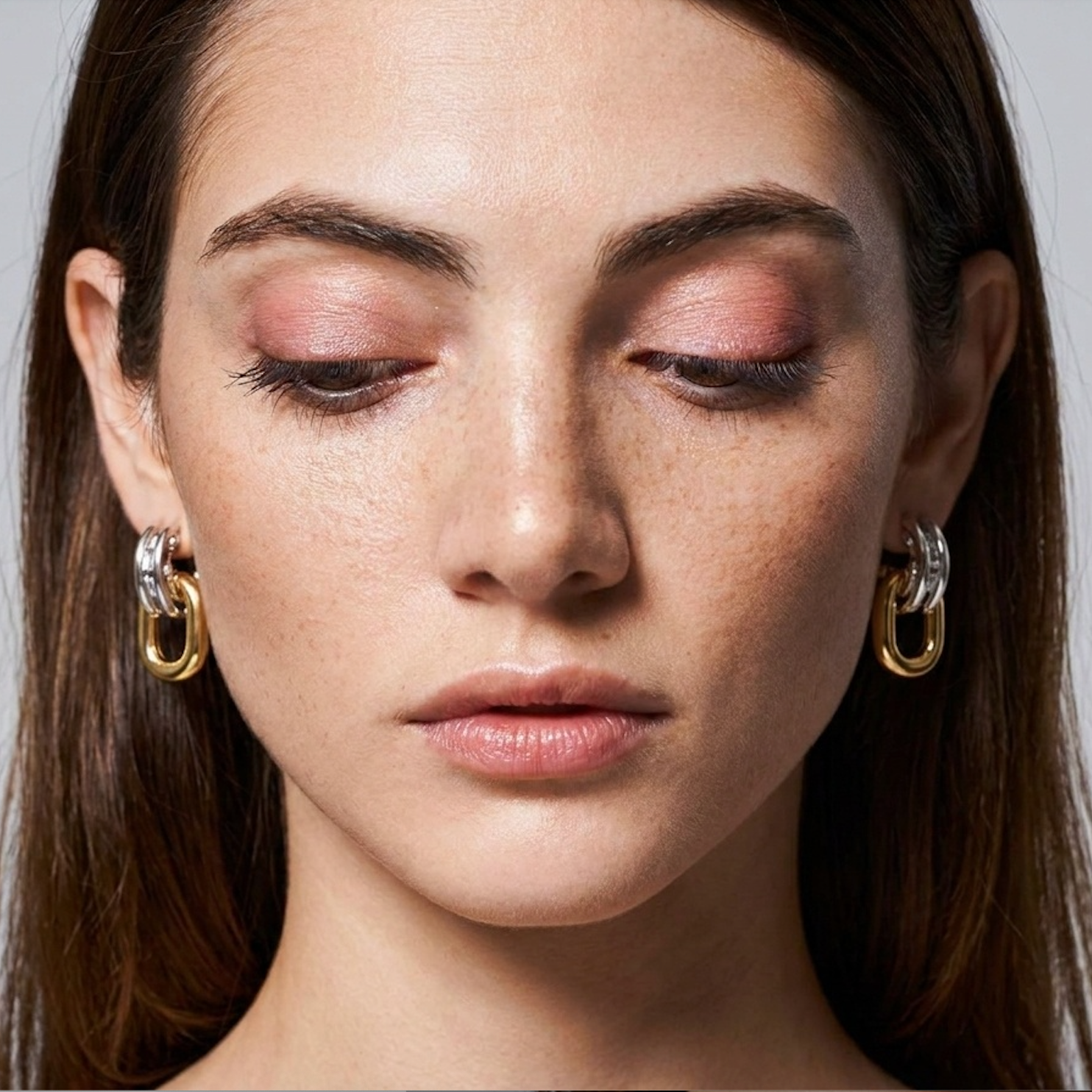 FALLON DOUBLE LAYER HOOPS-COMBO