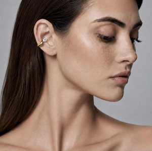 CARA SOLITAIRE.EAR CUFF - SILVER