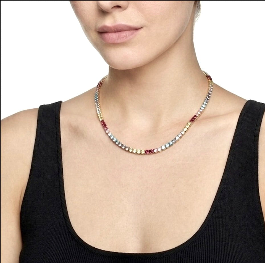 FALLON Jewelry - grace tennis chain pool ombre copy